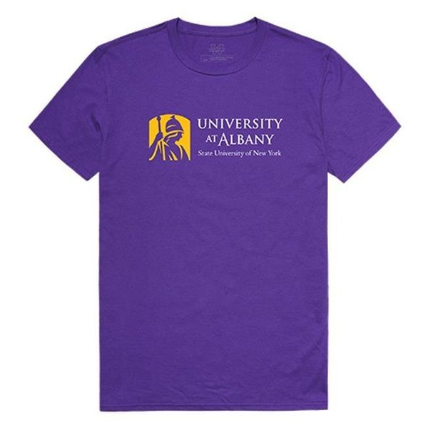 W Republic W Republic Apparel 516-103-328-04 University at Albany Mens Institutional Tee; Purple - Extra Large 516-103-328-04